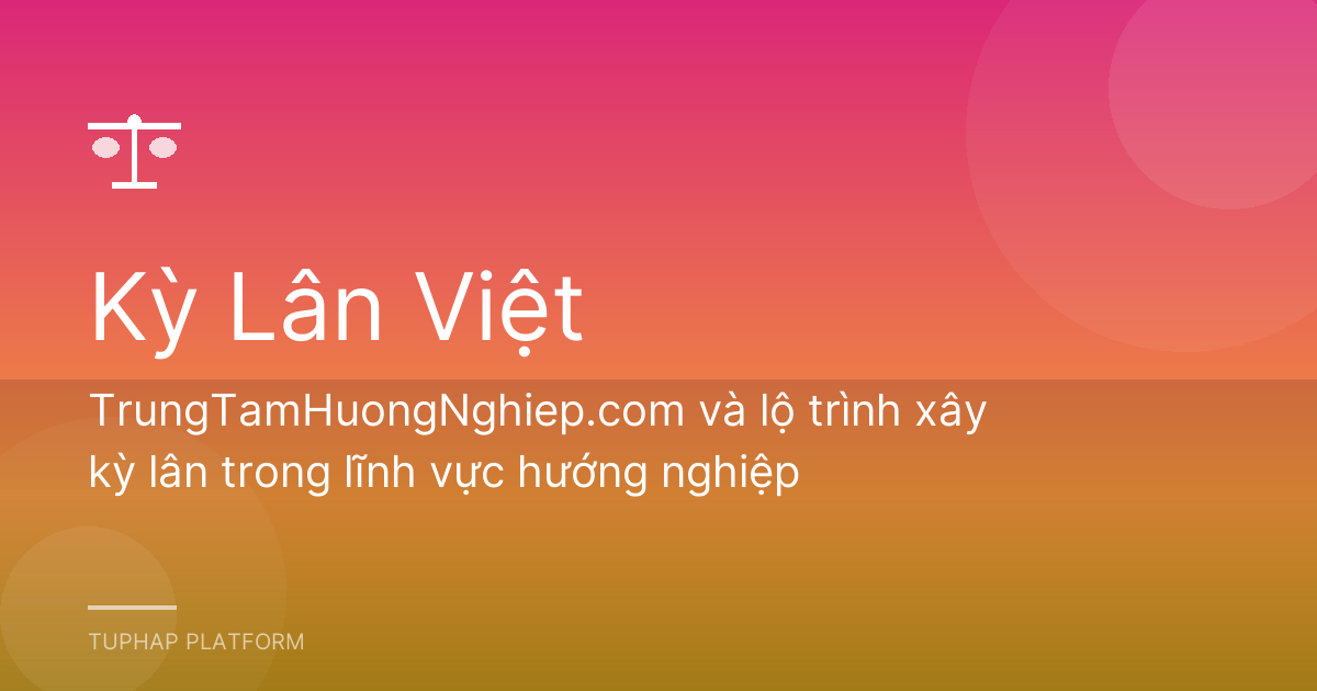 TrungTamHuongNghiep.com và lộ trình xây kỳ lân trong lĩnh vực hướng nghiệp