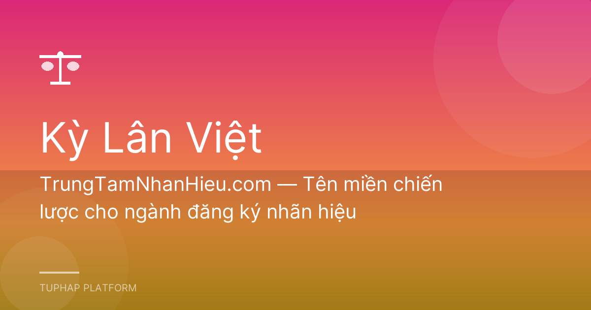 TrungTamNhanHieu.com — Tên miền chiến lược cho ngành đăng ký nhãn hiệu