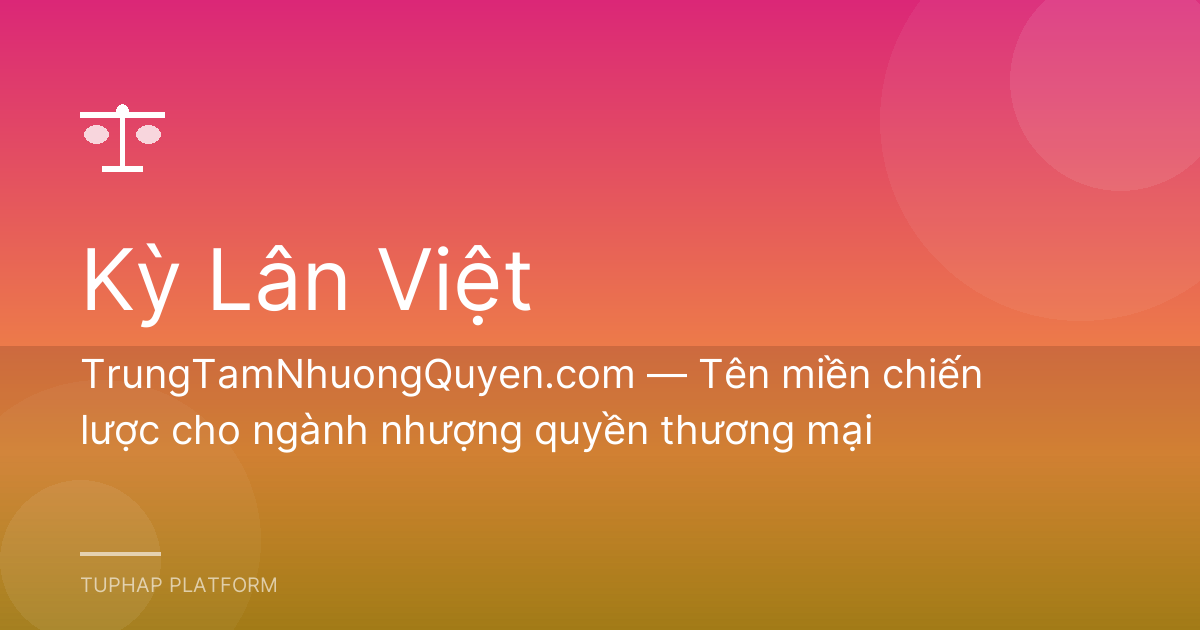 TrungTamNhuongQuyen.com — Tên miền chiến lược cho ngành nhượng quyền thương mại